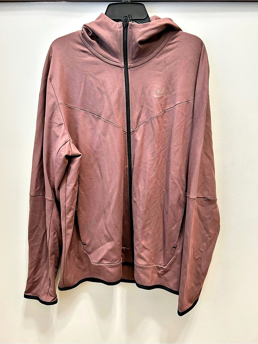 Nike Sportswear Tech Fleece Windrunner Full-Zip Hoodie in Brown/Mauve